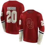 customized oklahoma sooners striped sleeves crimson hoodie best selling