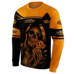 customized oklahoma state cowboys grim reaper orange black hoodie best selling