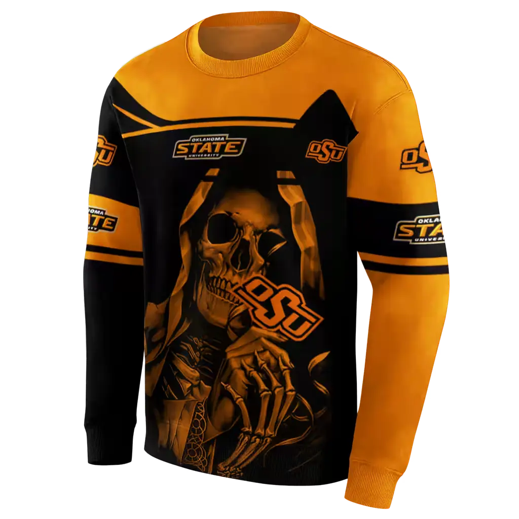 customized oklahoma state cowboys grim reaper orange black hoodie new arrival customized oklahoma state cowboys grim reaper orange black hoodie new arrival