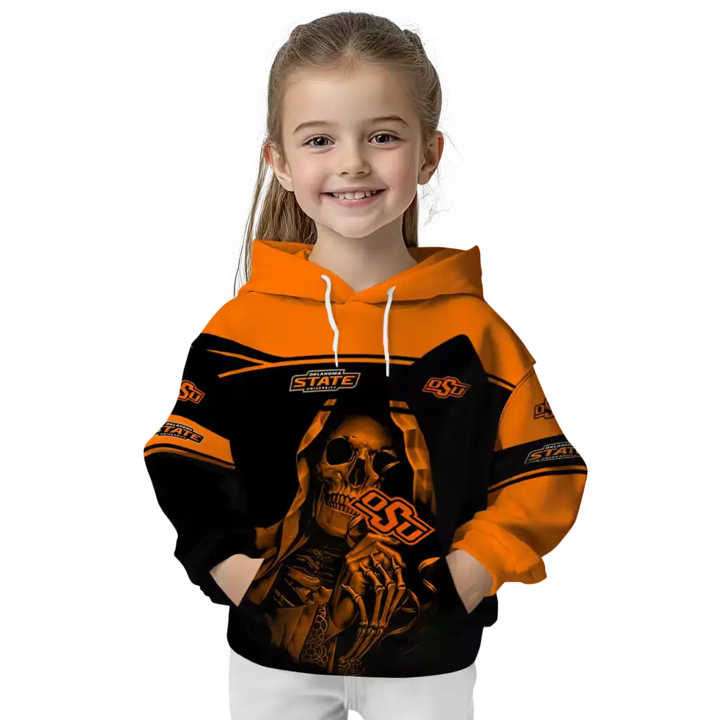 customized oklahoma state cowboys grim reaper orange black hoodie top rated customized oklahoma state cowboys grim reaper orange black hoodie top rated