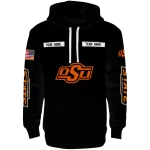 customized oklahoma state cowboys punisher skull black hoodie best selling
