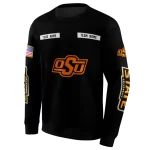 customized oklahoma state cowboys punisher skull black hoodie best selling