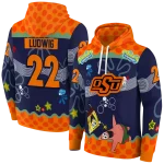 customized oklahoma state cowboys spongebob patrick star orange navy hoodie best selling
