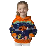 customized oklahoma state cowboys spongebob patrick star orange navy hoodie best selling