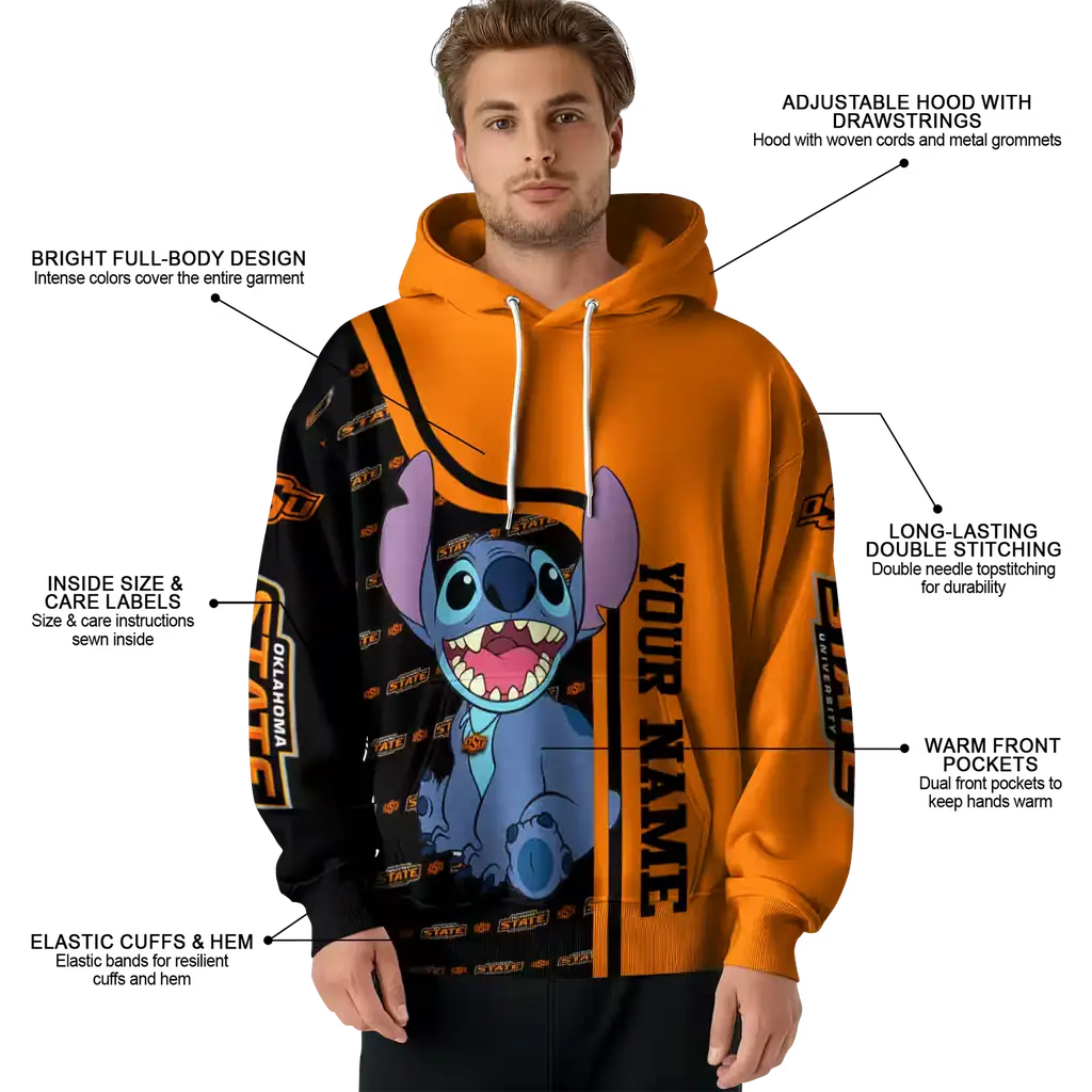 customized oklahoma state cowboys stitch orange hoodie latest model customized oklahoma state cowboys stitch orange hoodie latest model