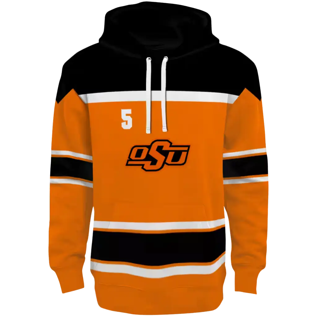 customized oklahoma state cowboys striped pattern orange hoodie best selling customized oklahoma state cowboys striped pattern orange hoodie best selling