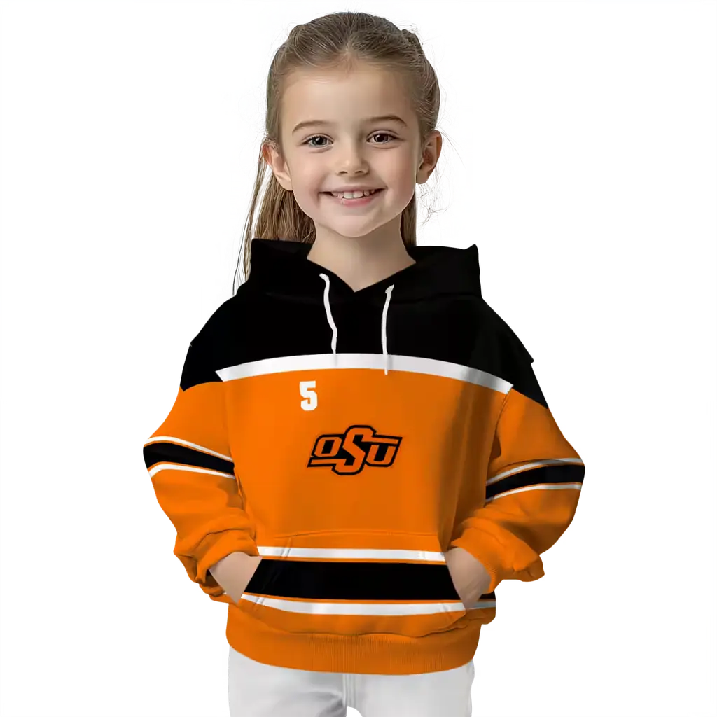customized oklahoma state cowboys striped pattern orange hoodie top rated customized oklahoma state cowboys striped pattern orange hoodie top rated