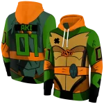 customized oklahoma state cowboys superhero armor orange green hoodie best selling