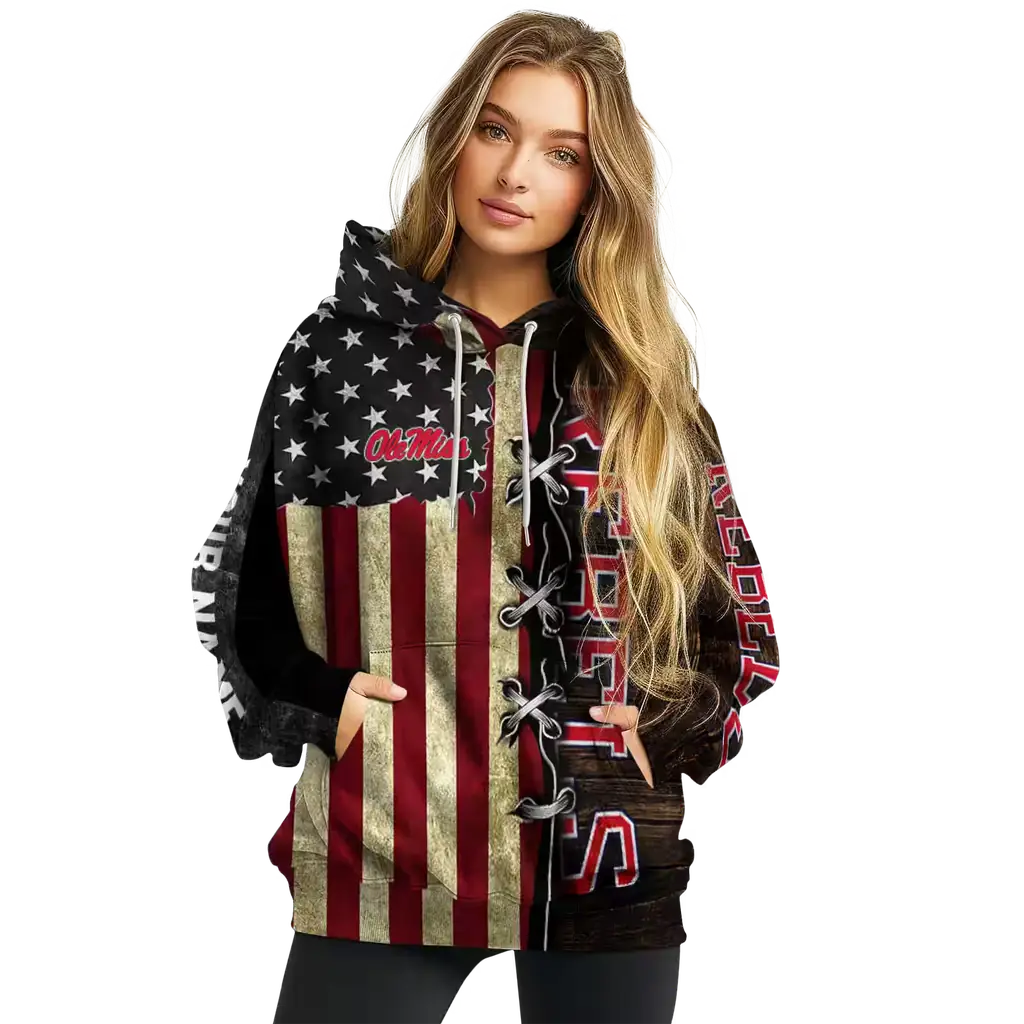 customized ole miss rebels american pride hoodie high quality customized ole miss rebels american pride hoodie high quality