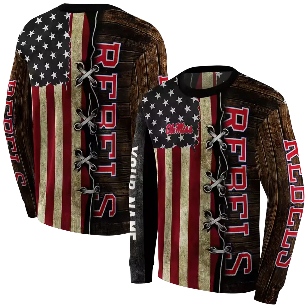 customized ole miss rebels american pride hoodie premium grade customized ole miss rebels american pride hoodie premium grade