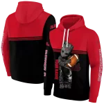 customized ole miss rebels baby groot red black hoodie best selling