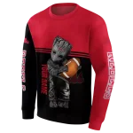 customized ole miss rebels baby groot red black hoodie best selling