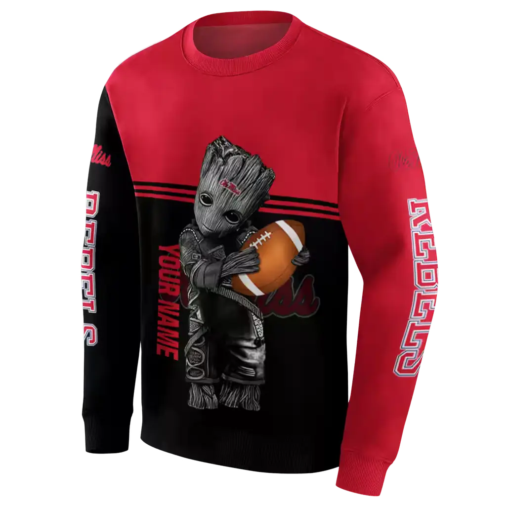 customized ole miss rebels baby groot red black hoodie new arrival customized ole miss rebels baby groot red black hoodie new arrival