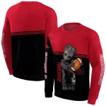 customized ole miss rebels baby groot red black hoodie best selling