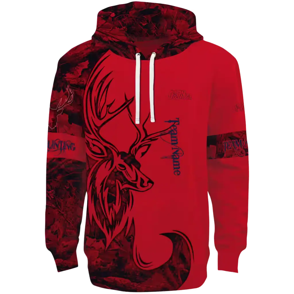 customized ole miss rebels deer silhouette red hoodie best selling customized ole miss rebels deer silhouette red hoodie best selling