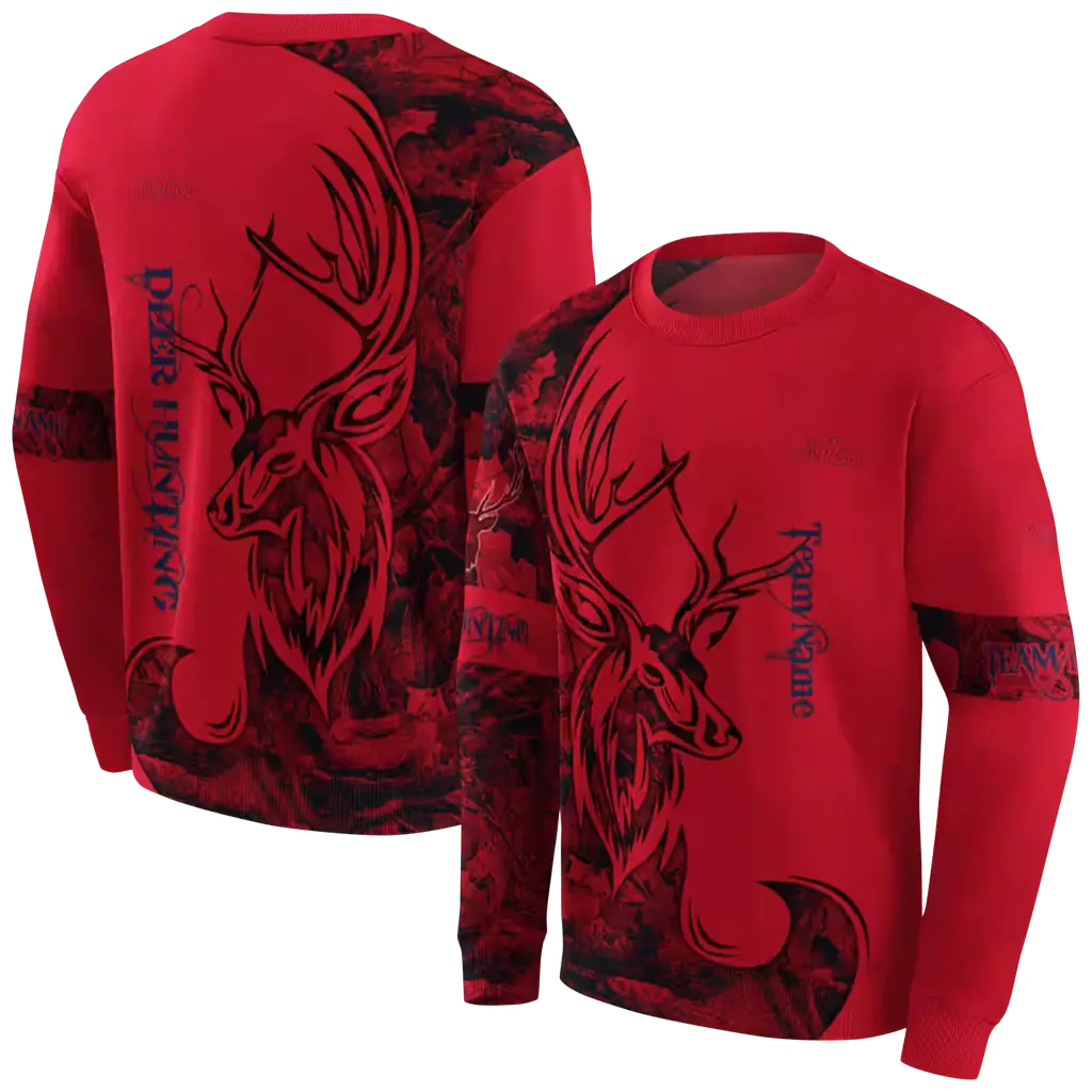 customized ole miss rebels deer silhouette red hoodie premium grade customized ole miss rebels deer silhouette red hoodie premium grade