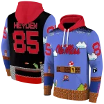 customized ole miss rebels mario blue black hoodie best selling