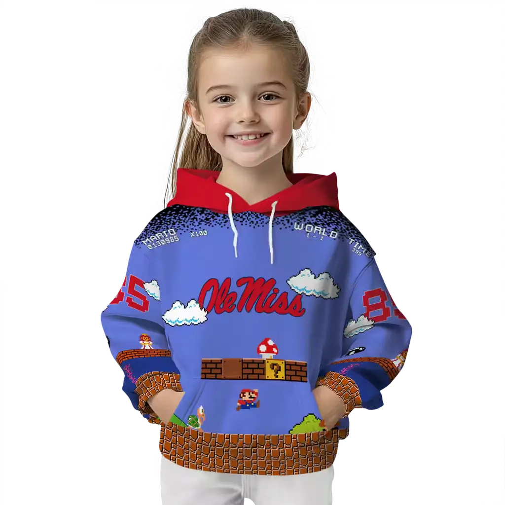 customized ole miss rebels mario blue black hoodie top rated customized ole miss rebels mario blue black hoodie top rated