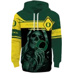 customized oregon ducks grim reaper green black hoodie best selling