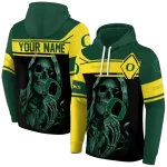customized oregon ducks grim reaper green black hoodie best selling