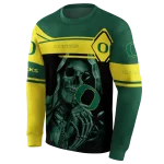 customized oregon ducks grim reaper green black hoodie best selling