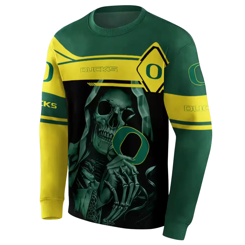 customized oregon ducks grim reaper green black hoodie new arrival customized oregon ducks grim reaper green black hoodie new arrival