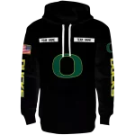 customized oregon ducks punisher skull black hoodie best selling