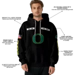 customized oregon ducks punisher skull black hoodie best selling