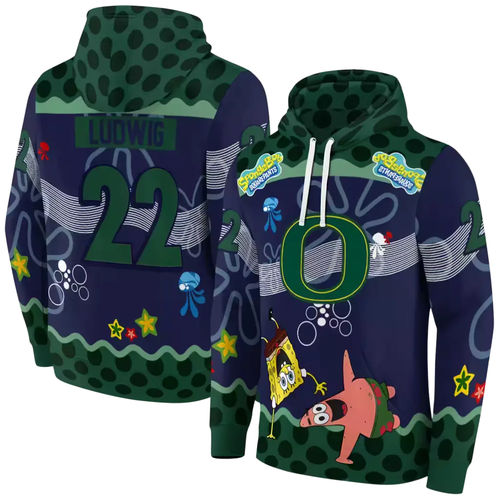 customized oregon ducks spongebob patrick star green navy hoodie fashion forward customized oregon ducks spongebob patrick star green navy hoodie fashion forward