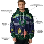 customized oregon ducks spongebob patrick star green navy hoodie best selling