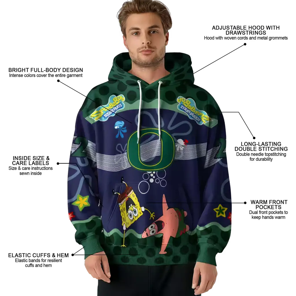 customized oregon ducks spongebob patrick star green navy hoodie latest model customized oregon ducks spongebob patrick star green navy hoodie latest model