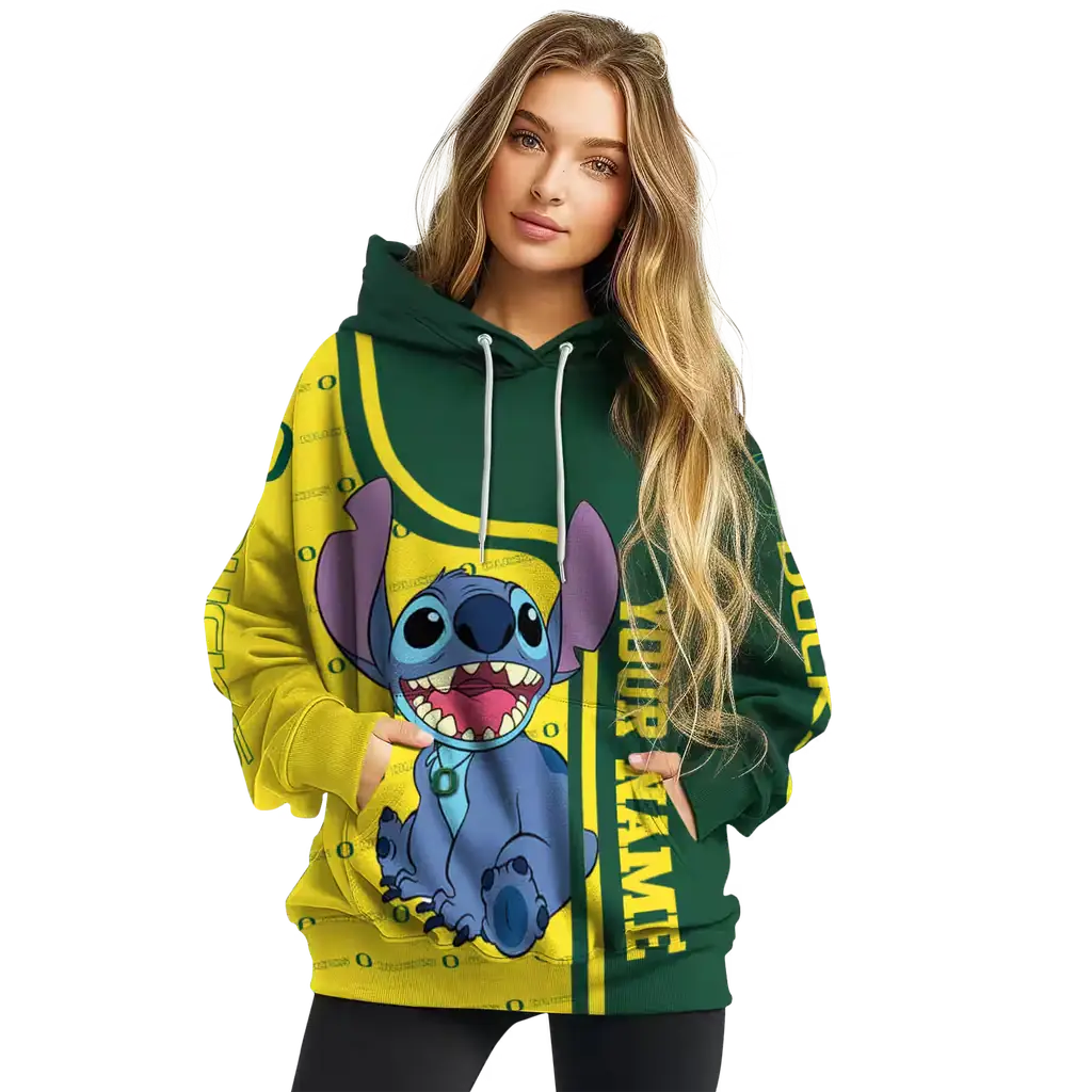 customized oregon ducks stitch green hoodie high quality customized oregon ducks stitch green hoodie high quality