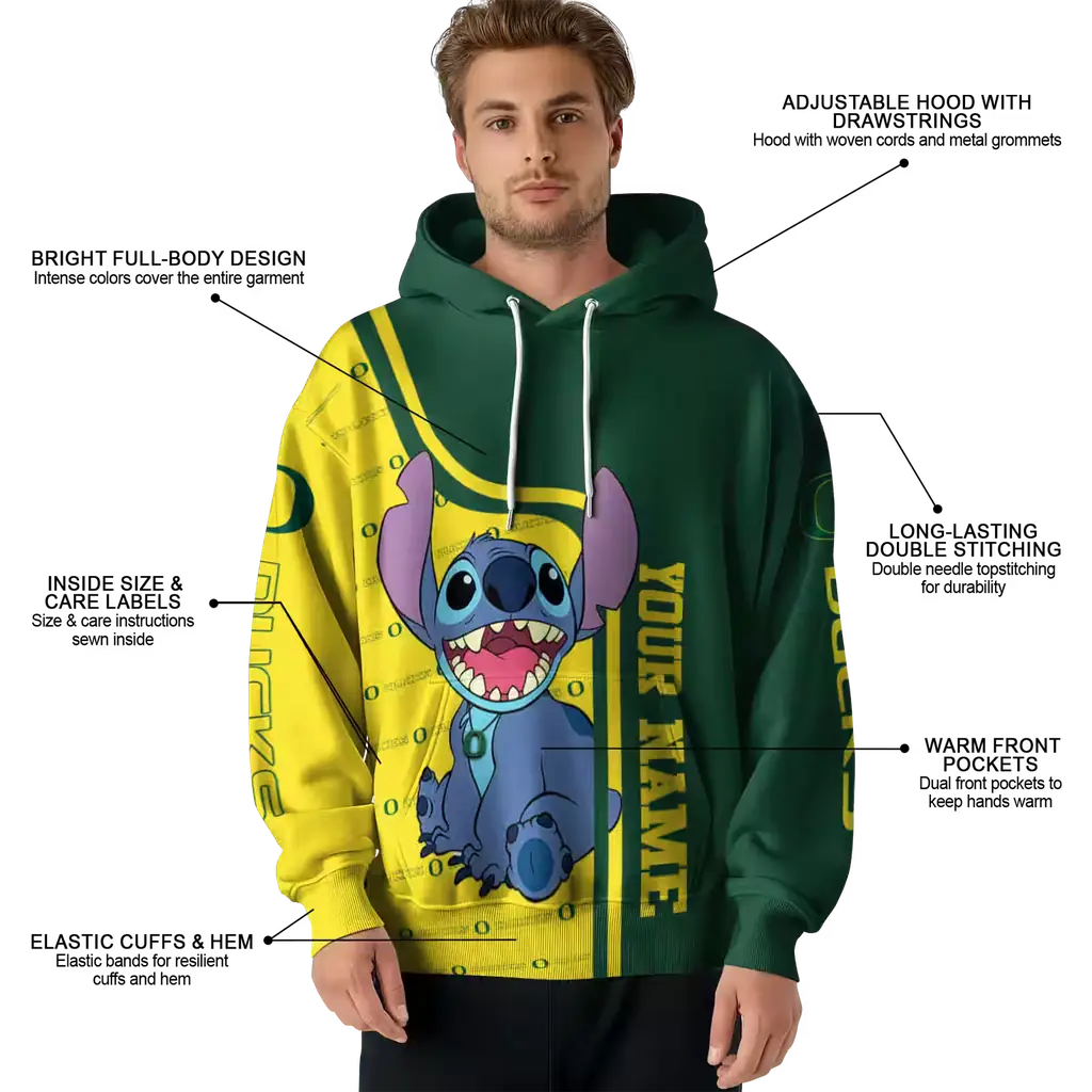 customized oregon ducks stitch green hoodie latest model customized oregon ducks stitch green hoodie latest model