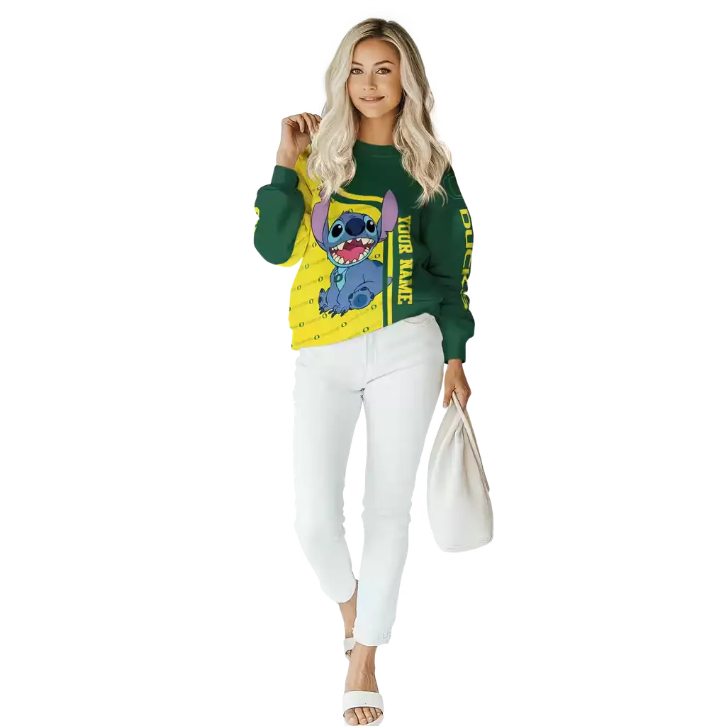 customized oregon ducks stitch green hoodie trendy customized oregon ducks stitch green hoodie trendy