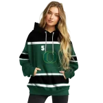 customized oregon ducks striped pattern green hoodie best selling