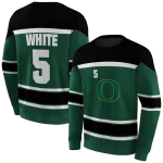 customized oregon ducks striped pattern green hoodie best selling