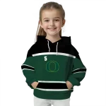 customized oregon ducks striped pattern green hoodie best selling