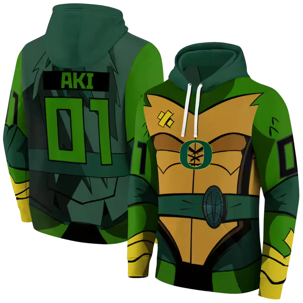 customized oregon ducks superhero armor green hoodie fashion forward customized oregon ducks superhero armor green hoodie fashion forward