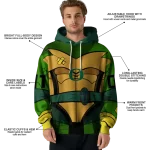 customized oregon ducks superhero armor green hoodie best selling