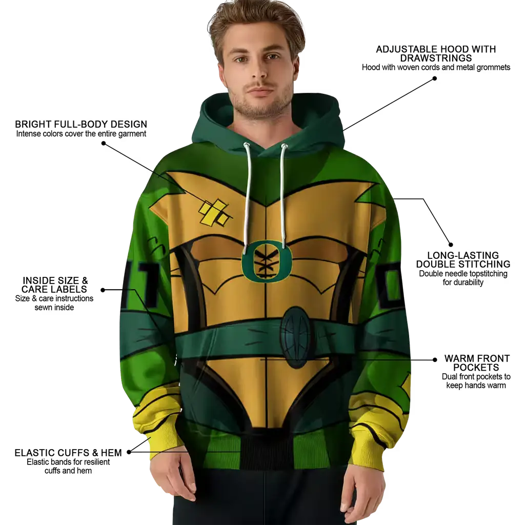 customized oregon ducks superhero armor green hoodie latest model customized oregon ducks superhero armor green hoodie latest model