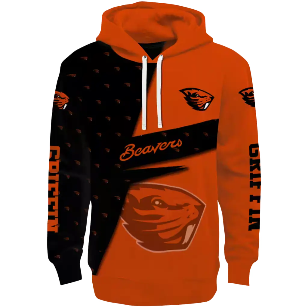 customized oregon state beavers abstract shape orange hoodie best selling customized oregon state beavers abstract shape orange hoodie best selling