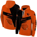 customized oregon state beavers abstract shape orange hoodie best selling