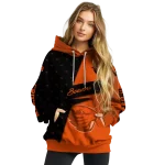 customized oregon state beavers abstract shape orange hoodie best selling