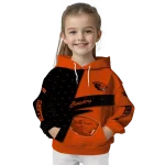customized oregon state beavers abstract shape orange hoodie best selling