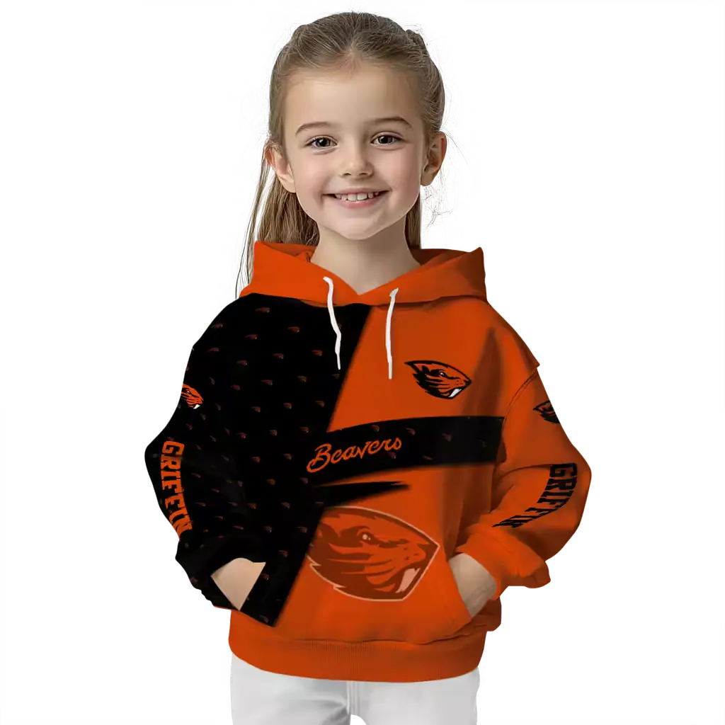 customized oregon state beavers abstract shape orange hoodie top rated customized oregon state beavers abstract shape orange hoodie top rated