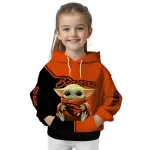 customized oregon state beavers baby yoda orange black hoodie best selling