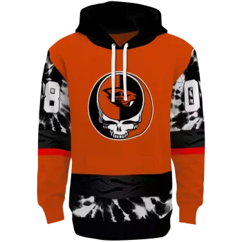 customized oregon state beavers grateful vibes orange hoodie best selling