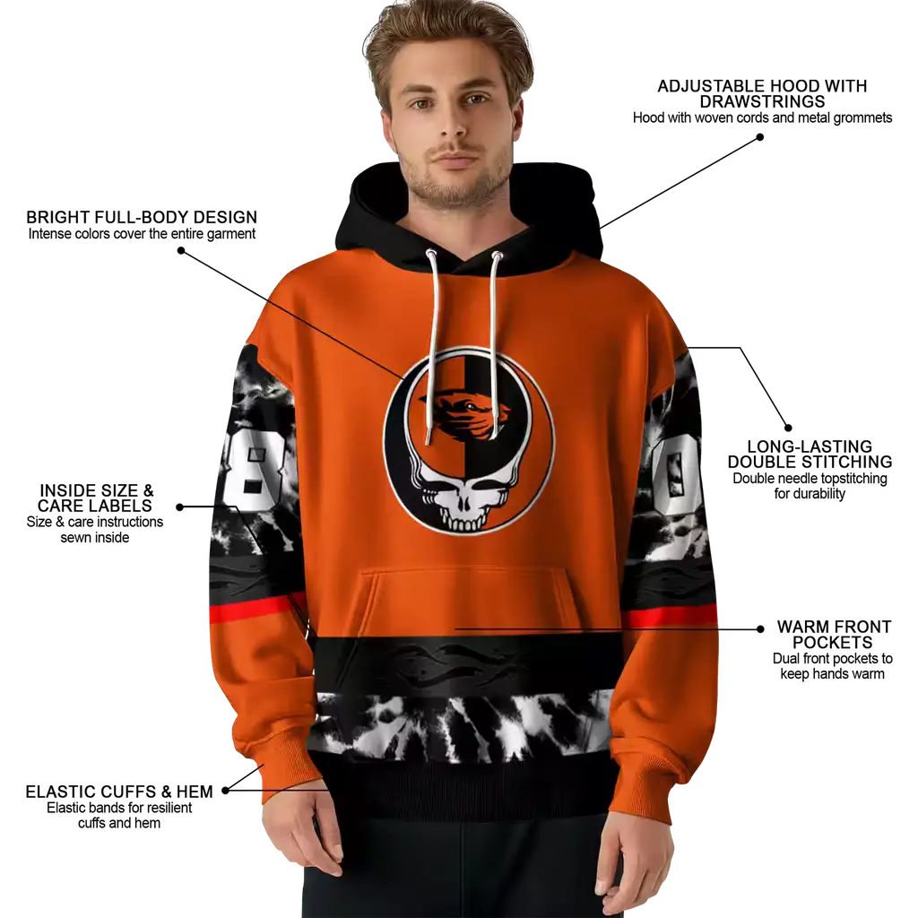 customized oregon state beavers grateful vibes orange hoodie latest model customized oregon state beavers grateful vibes orange hoodie latest model