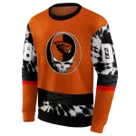 customized oregon state beavers grateful vibes orange hoodie best selling