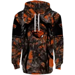 customized oregon state beavers hunting theme orange black hoodie best selling